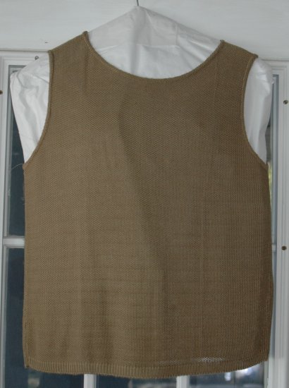 CHICO'S DESIGN Tan Rayon Shell Tank Top - Small / Medium