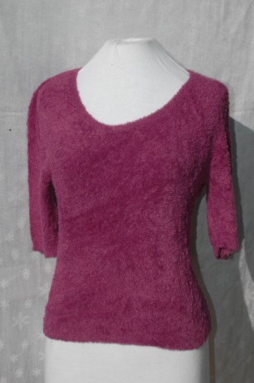 CACHE purple Scoop Neck SUPER SOFT Stretch Top - L