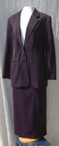 WESTBOUND 2 Pc. NAVY Skirt Suit - Size 14