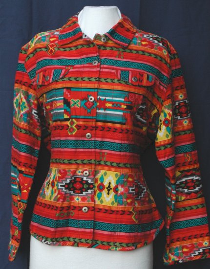 CHICO'S Southwest VIBRANT Jacket - Size 3 Large XL