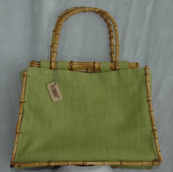 BAMBOO & Green Purse