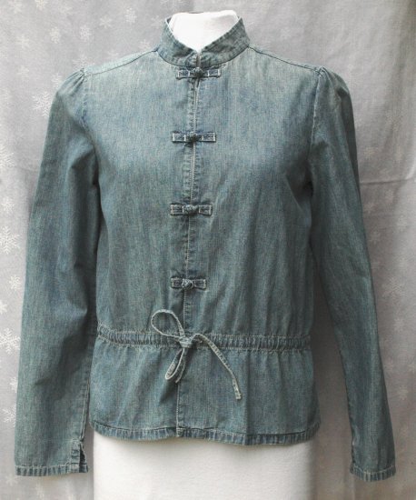 LAUREN by Ralph Lauren Denim Drawstring BLAZER - M