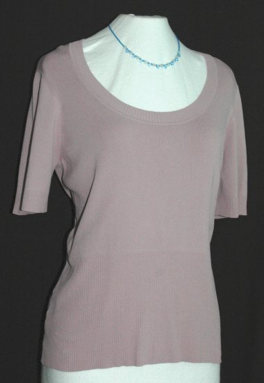 ANN TAYLOR LOFT Purple Scoop Neck Top - Size XL Extra Large