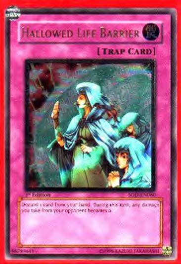 HALLOWED LIFE BARRIER, ULTIMATE RARE FOIL, SOD-EN060U