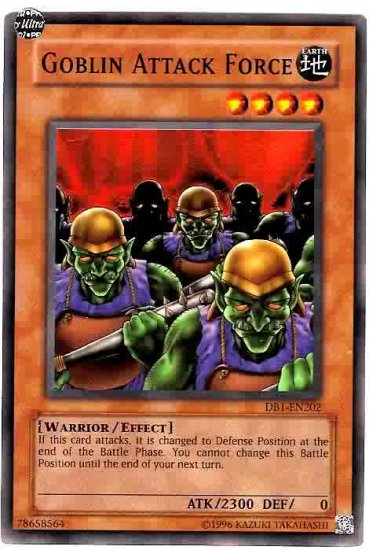 GOBLIN ATTACK FORCE, DB1-EN202, SUPER RARE FOIL