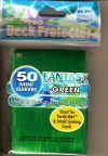 YUGIOH CARD PROTECTORS, PACK OF 50, FANTASY GREEN