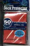 YUGIOH CARD PROTECTORS, PACK OF 50, IMPERIAL RED