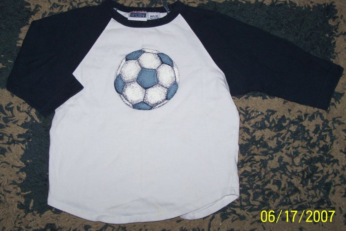 NN boys sz 5/6 Sonoma 3/4 sleeve soccer ringer shirt