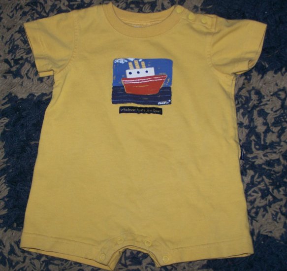 NN boys 9-12 mos Carters summer boat romper