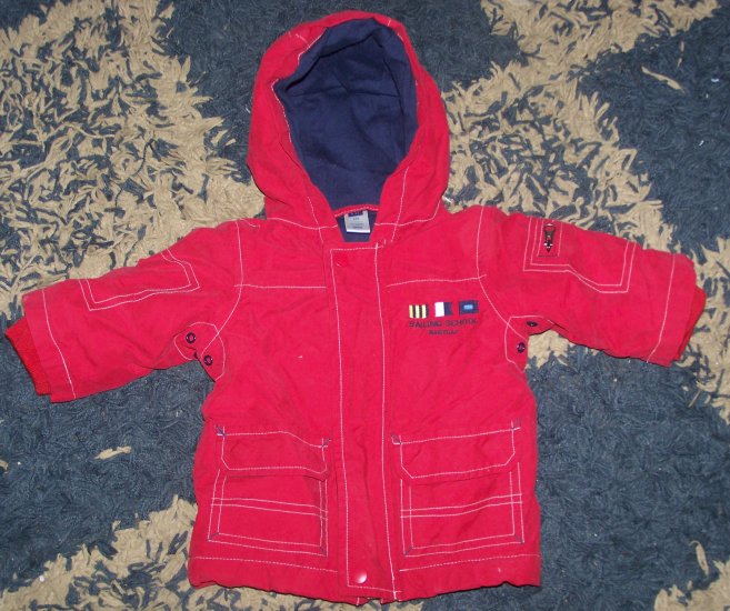 ADORABLE LN boys 3-6 mos Baby Gap winter coat w/hood