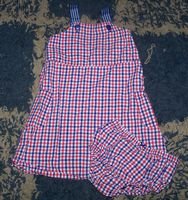 LN girls 3T checked Gap sundress w/ matching bloomers