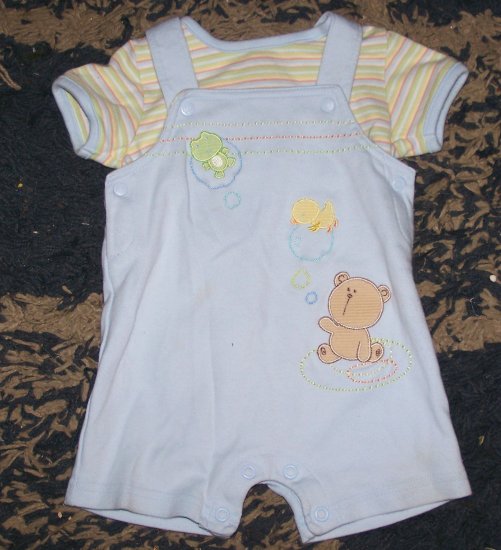 ADORABLE LN boys 3 mos Carters 2 pc summer outfit