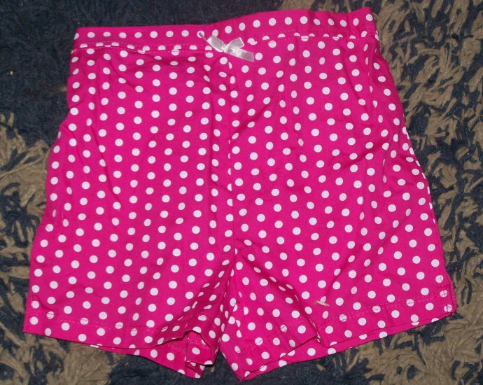 NWOT darling girls 24 mos/2T KC pink polka dot shorts