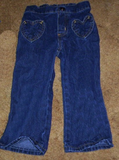 adorable NWOT girls 2T Arizona heart pocket flare jeans