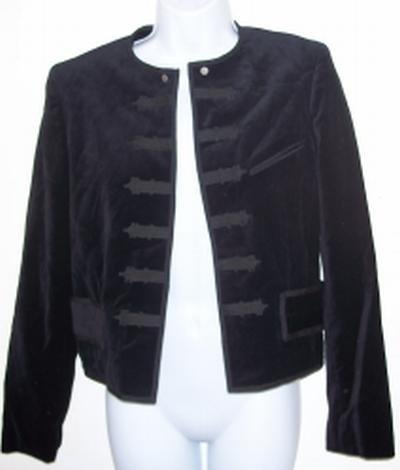 RALPH LAUREN POLO jacket VELVET NWOT black S Military
