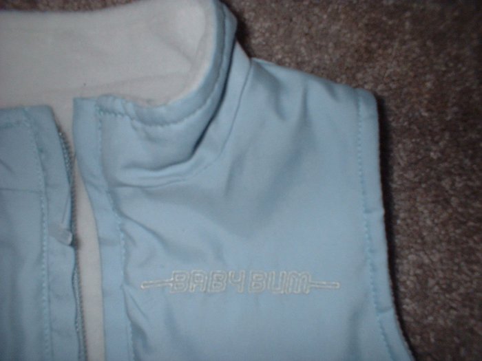 6 months Blue Baby BUM Equipment reversible vest SHIPPING INCLUDED