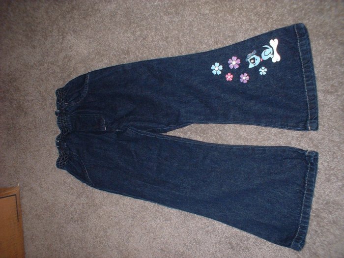 Girls' Size 3x Toddlers Blue Jeans Flare with Sparkles! ***SHIPPING INCLUDED****