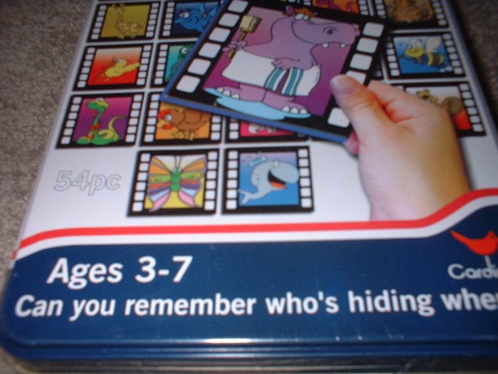 Memory Match Game NEW in Sealed METAL container For: ages 3-7+ years **SHIPPING INCLUDED!!**
