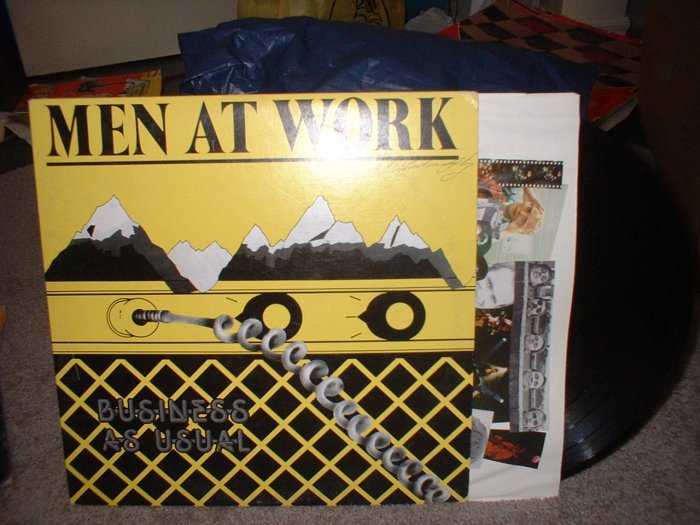 Men At Work: "Business As Usual" Vinyl Record Album 1982 (we combine shipping)