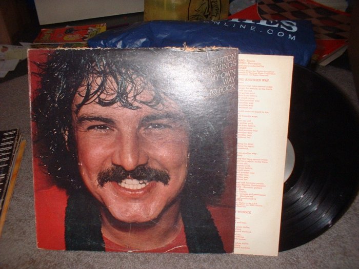 Burton Cummings "My Own Way to Rock" 1977 Record Album Vinyl (we combine shipping)