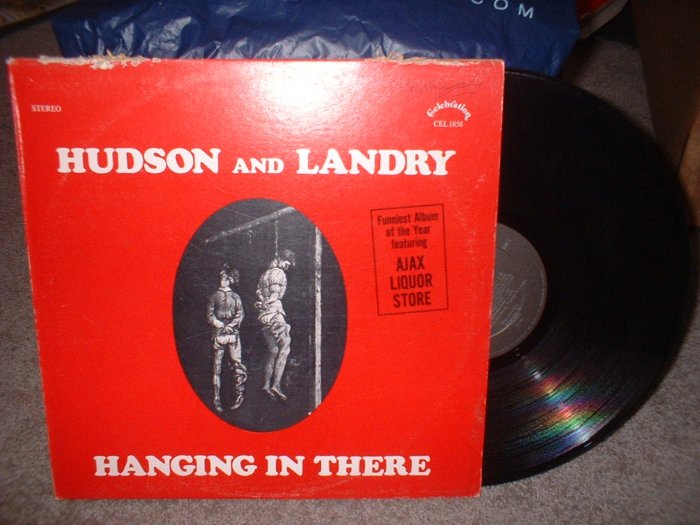 Hudson & Landry "Hanging in There" Album Record Vinyl 1971 Ajax Liquor Store (we combine shipping)