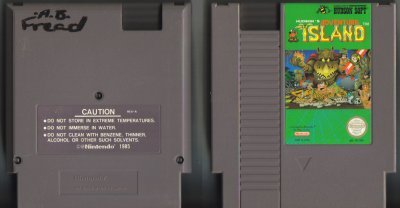 Hudson's Adventure Island NES Vintage Game Original Nintendo