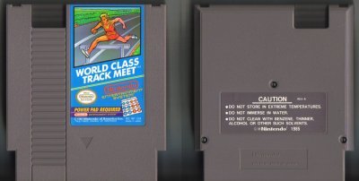 World Class Track Meet NES Vintage Game Original Nintendo