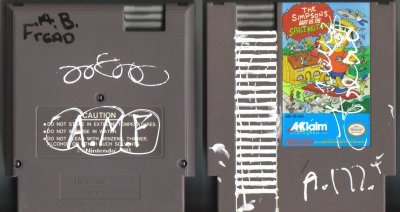 Simpsons Bart vs The Space Mutants NES Vintage Game Original Nintendo
