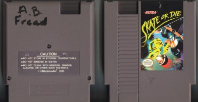 Ultra Skate or Die NES Vintage Game Original Nintendo