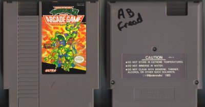 The Arcade Game Teenage Mutant Ninja Turtles Ultra NES Vintage Game Original Nintendo