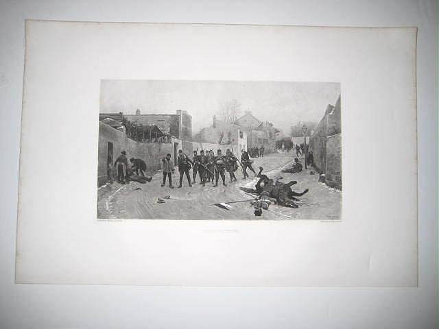 Reconnoitering by Edourd Detaille 1880's Gravure