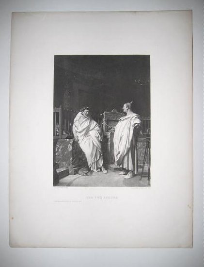 'The Two Argurs" by J.L.Gerome Authentic 1880's Gravure