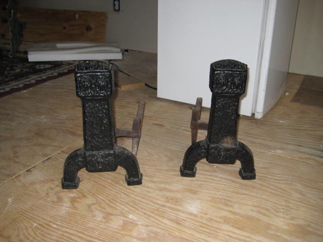 Pair Of Craftsman Era Andirons