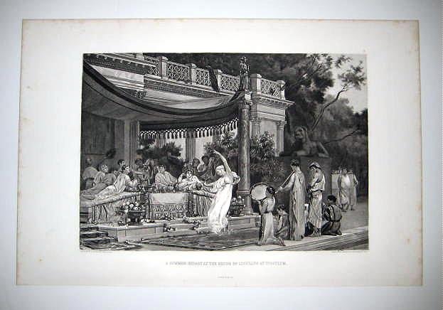 "A summer Repast at the house of Lucullus at Tusculum"