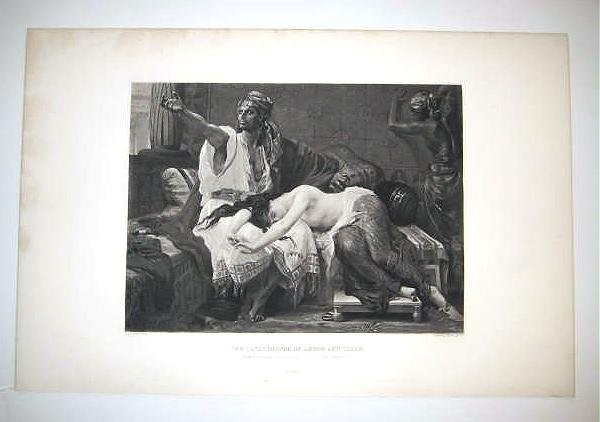THE CATASTROPHY OF AMNON AND TAMAR, 1880's gravure