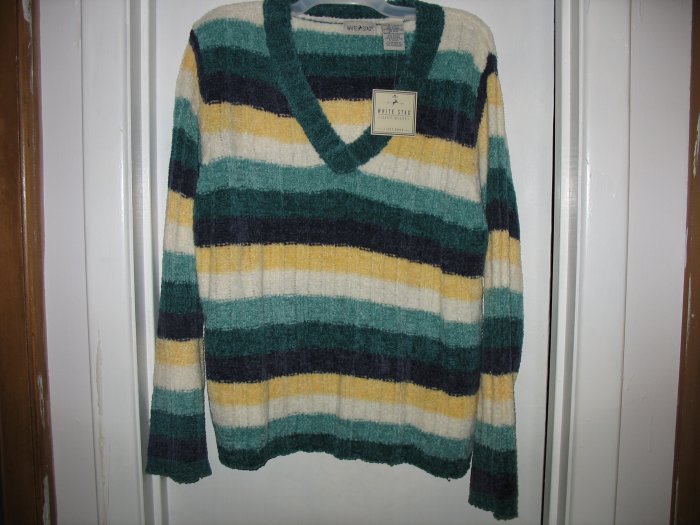White Stag Long-Sleeve V-Neck Sweater