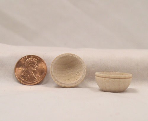 Miniature 3/4" Bowl Wood Turnings