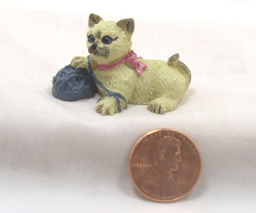 Siamese Kitten 1:12 Dollhouse