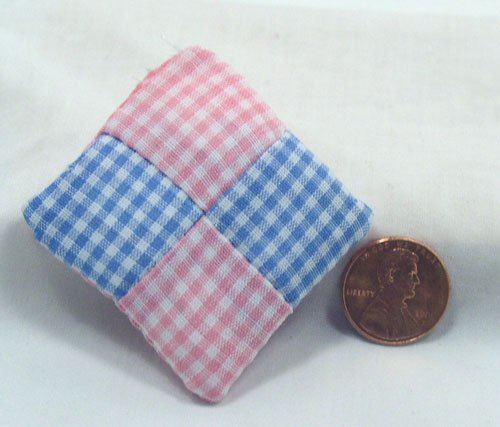 Patchwork Pillow 1:12 Dollhouse Miniature