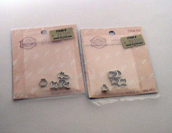 Miniature Cookie Cutters 1:12 Scale Dollhouse