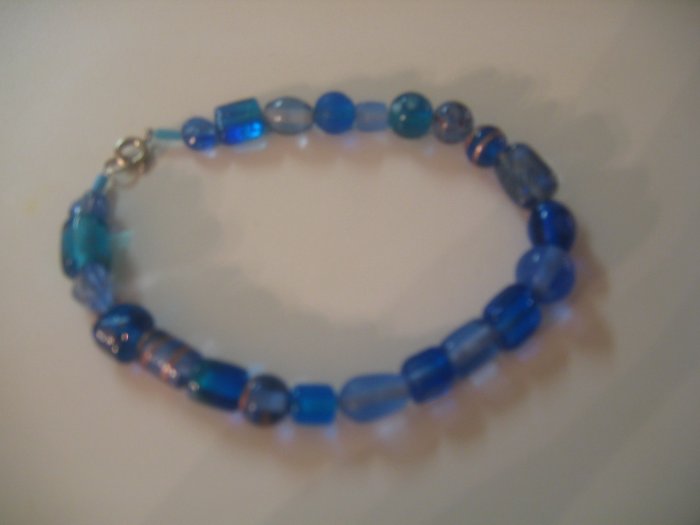 Chunky Blue Glass