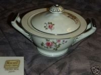 Norcrest Chelsea Rose Sugar Dish ( Bowl ) with Lid