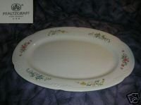 Pfaltzgraff Floral Design Oval Serving Platter