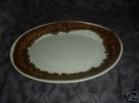 Pfaltzgraff Tan Drip 1 Oval Serving Platter