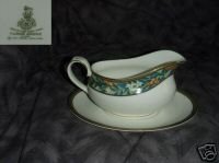 Royal Doulton Tudor Grove 1 Gravy Boat with Underplate