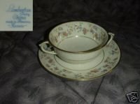 Lamberton Reverie 4 Cream Soup Cup and Saucer Sets