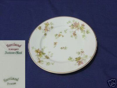 Haviland Limoges Autumn Leaf 3 Salad Plates - MINT