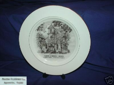 Salem Lutheran Church Plate, Lamertine, Pennsylvania