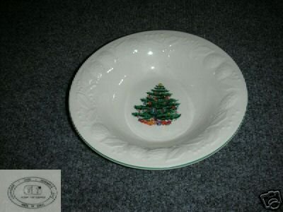 GEI Christmas Tree Pattern 4 Cereal or Soup Bowls