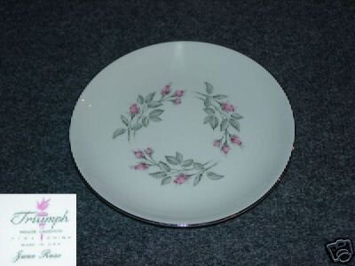 Homer Laughlin Triumph June Rose 4 Bread Plates